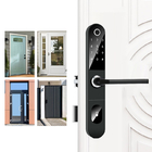 घर के लिए एपीपी नियंत्रण डिजिटल TTlock दरवाज़ा बंद स्मार्ट फ़िंगरप्रिंट 6V