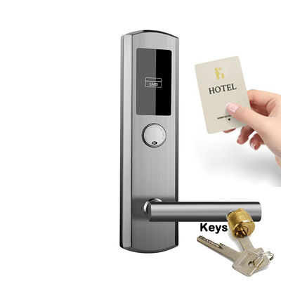 SUS304 स्मार्ट RFID होटल लॉक सिस्टम इलेक्ट्रॉनिक डोर की कार्ड हैंडल