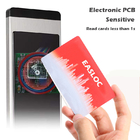 कार्ड एनकोडर के साथ स्टेनलेस स्टील इलेक्ट्रॉनिक डोर लॉक RFID होटल डोर लॉक की