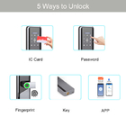 एल्यूमीनियम मिश्र धातु घर सुरक्षा स्मार्ट फिंगरप्रिंट पासवर्ड के साथ दरवाजा लॉक TTlock