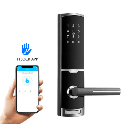 जिंक मिश्र धातु पासवर्ड लॉक इलेक्ट्रॉनिक स्मार्ट डोर लॉक के साथ TTlock Tuya ऐप