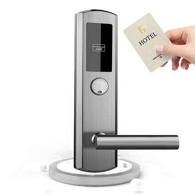 SUS304 स्मार्ट RFID होटल लॉक सिस्टम इलेक्ट्रॉनिक डोर की कार्ड हैंडल