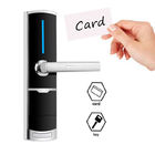 निःशुल्क पीसी सॉफ्टवेयर के साथ काले रंग का जिंक मिश्र धातु होटल स्मार्ट कुंजी कार्ड दरवाजा ताले