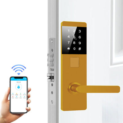 एल्यूमीनियम मिश्र धातु TTlock पासवर्ड अपार्टमेंट होम ऑफिस के लिए इलेक्ट्रॉनिक स्मार्ट डोर लॉक
