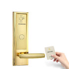 मुफ्त प्रबंधन सॉफ्टवेयर प्रणाली के साथ सोने का रंग Mifare होटल कुंजी कार्ड दरवाजा ताले